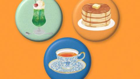 [『クリームソーダはもう飲まない』『ホットケーキはもう焼かない』缶マグネットセット]